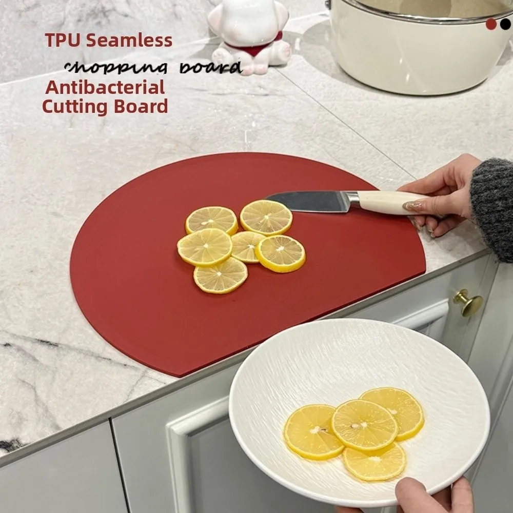 TPU Semi-circular Cutting Board Anti-Mold Flexible Vegetable Cutting Board Multi-Functional Odor-Free Kitchen Chopping Block