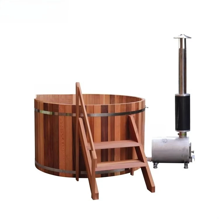 Solid spruce stove heating bucket outdoor wood heater