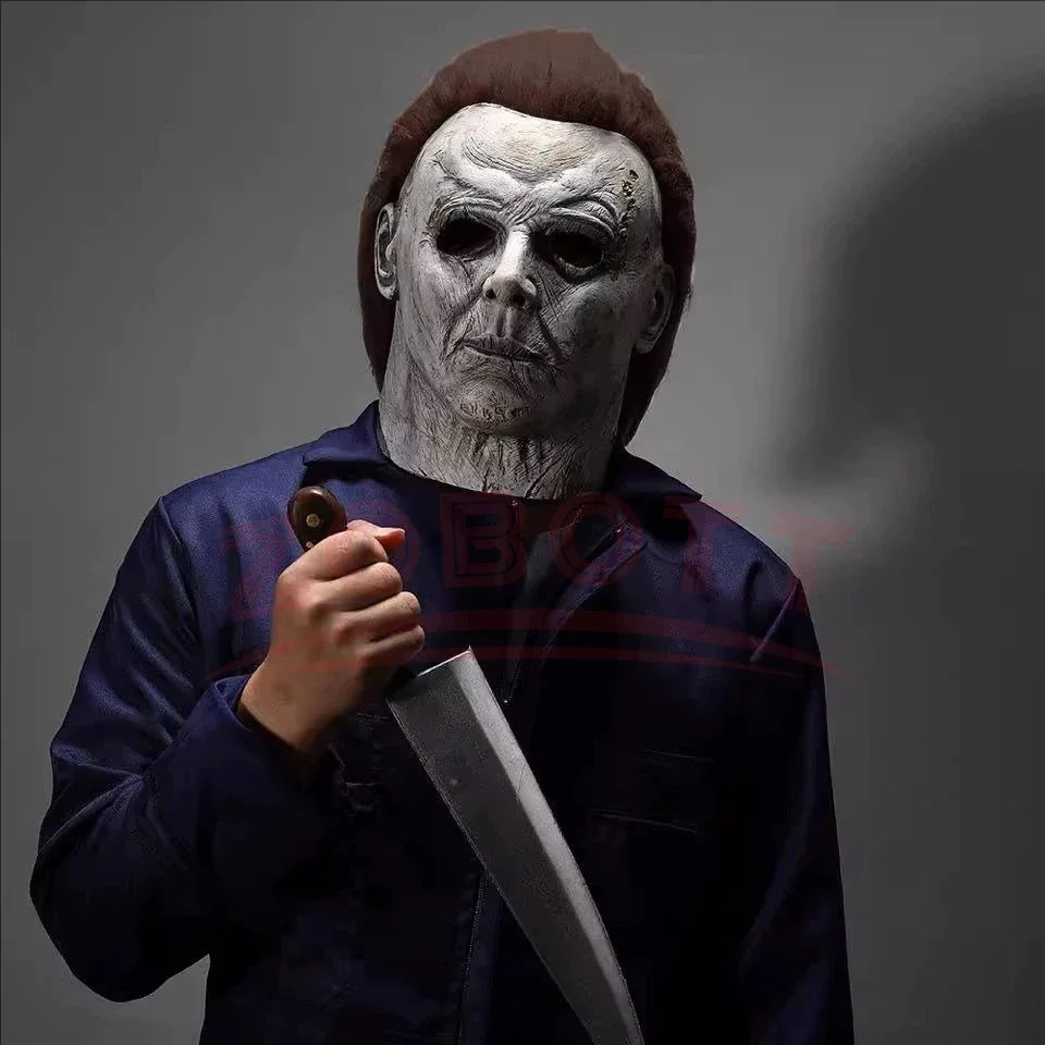 Michael Myers Cosplay Jumpsuits Man Bleach Halloween Costume Horror Mask Outfits Bodysuit Mask Knife Carnival Suit Clothing