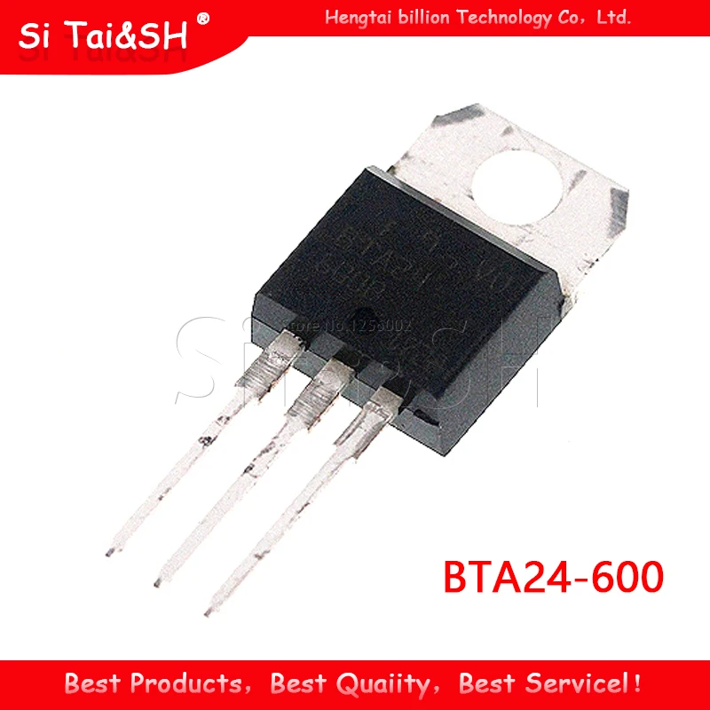 10pcs/lot BTA24-600B BTA24-600 BTA24 Triacs 25 Amp 600 Volt TO-220 new original