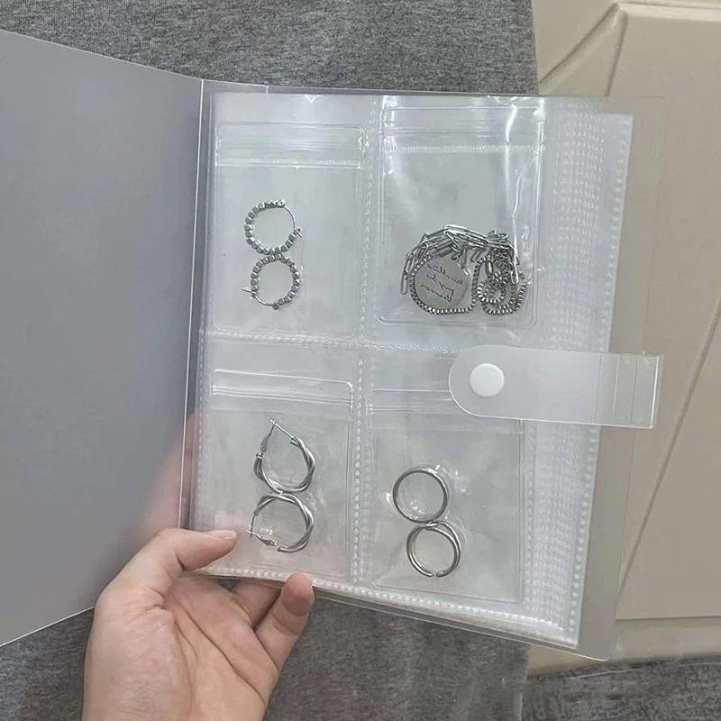 Transparent Jewelry Earring Organizer Book PVC Coin Album Collection Book Gifts Case Clear Jewellery Display Book Fast Delivery