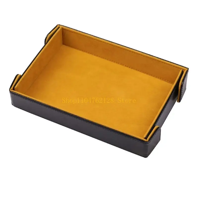 Rectangular Catchall Tray With Soft Interior and PU Exterior for Keys Jewelry Entryway and Desk Storage best sale