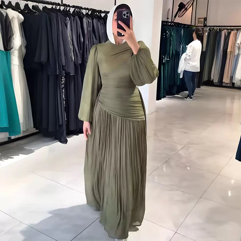 Senior Long Sleeves Chiffon Occasion Gown Evening Dresses Elegant Pastrol Unisex Jersey Retro Dubai Saudi Arabic Promفساتين سهرة