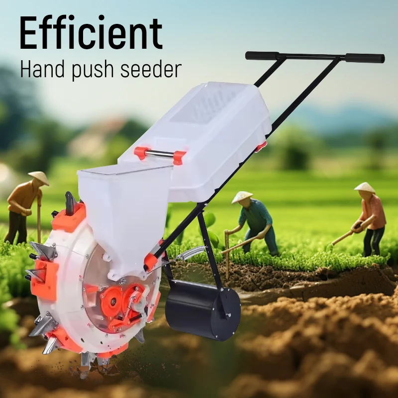Hand push Seed Planter Peanut Seeder Manual Portable Roller Seeder Lightweight Labor-saving Garden Seeder DIY Easy Planting Tool