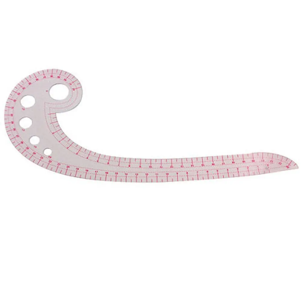 for Dressmaking Tailor Grading Metric Transparent Plastic Spline Design Measure Ruler French Curve Ruler Sewing Tool