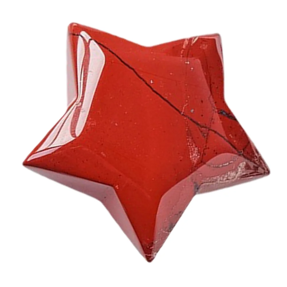 

2Pcs Natural Crystal Star Stone Decorative Star Shaped Ornament Desktop Home Office Decoration Gift Crystal Craft