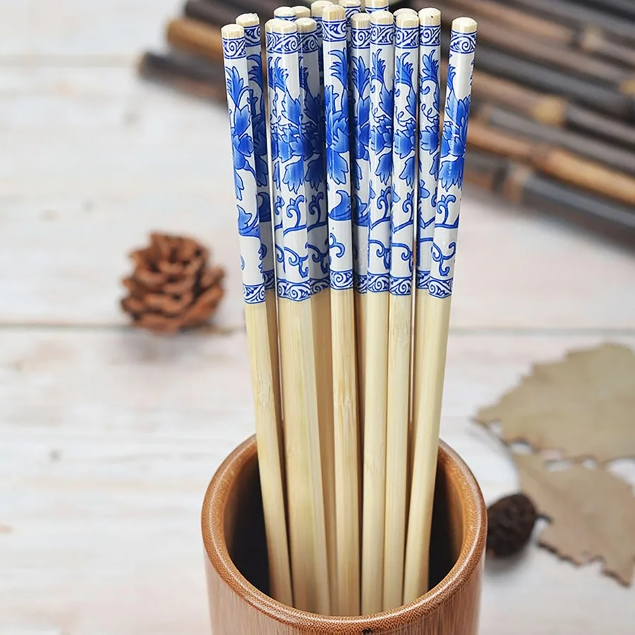 عيدان تناول الطعام المصنوعة من الخيزران للاستعمال مرة واحدة للسوشي الياباني والأطباق الصينية، عيدان تناول الطعام المميزة ملفوفة بشكل فردي في عبوة كبيرة مكونة من 25 قطعة #6