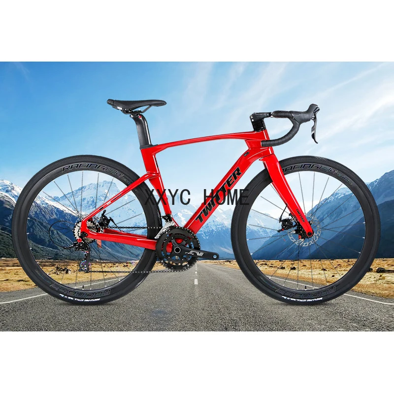 Twitter Carbon Gravel Bike 700X40C Bicycle Off-Road Bicycle 12/24 Speed Full Hydraulic Brake Road Racing Bike For Urban Riding