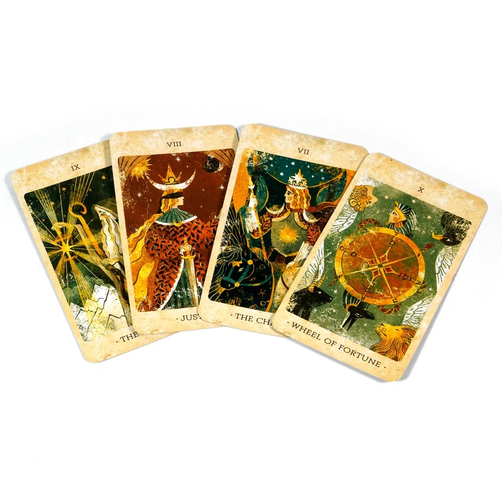 Solar Kingdom Tarot Magical Journey Cosmic Insight Divination Cards by Kazakhstan Creator Unique Indie Tarot