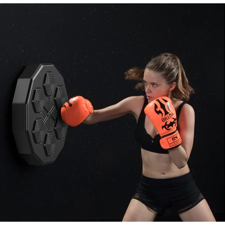 Smart Electronic Wall Target LED Lighted Sandbag Relaxing Reaction Target Music Boxing Machine for for Kids Adults Youth Trainer