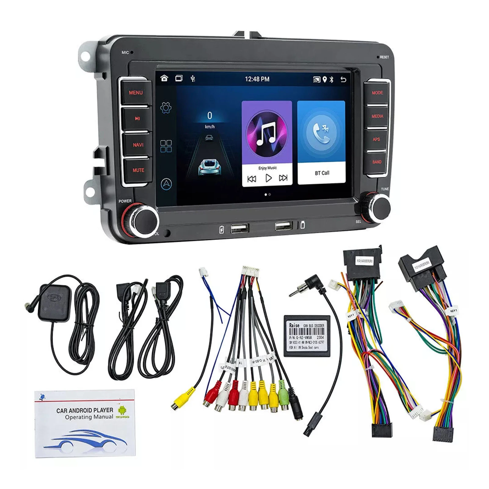 

For VW Golf MK5 MK6 Jetta Passat CC 7" For Apple Carplay Car Stereo Radio Android 14 GPS Player Car Screen Automotive multimedia