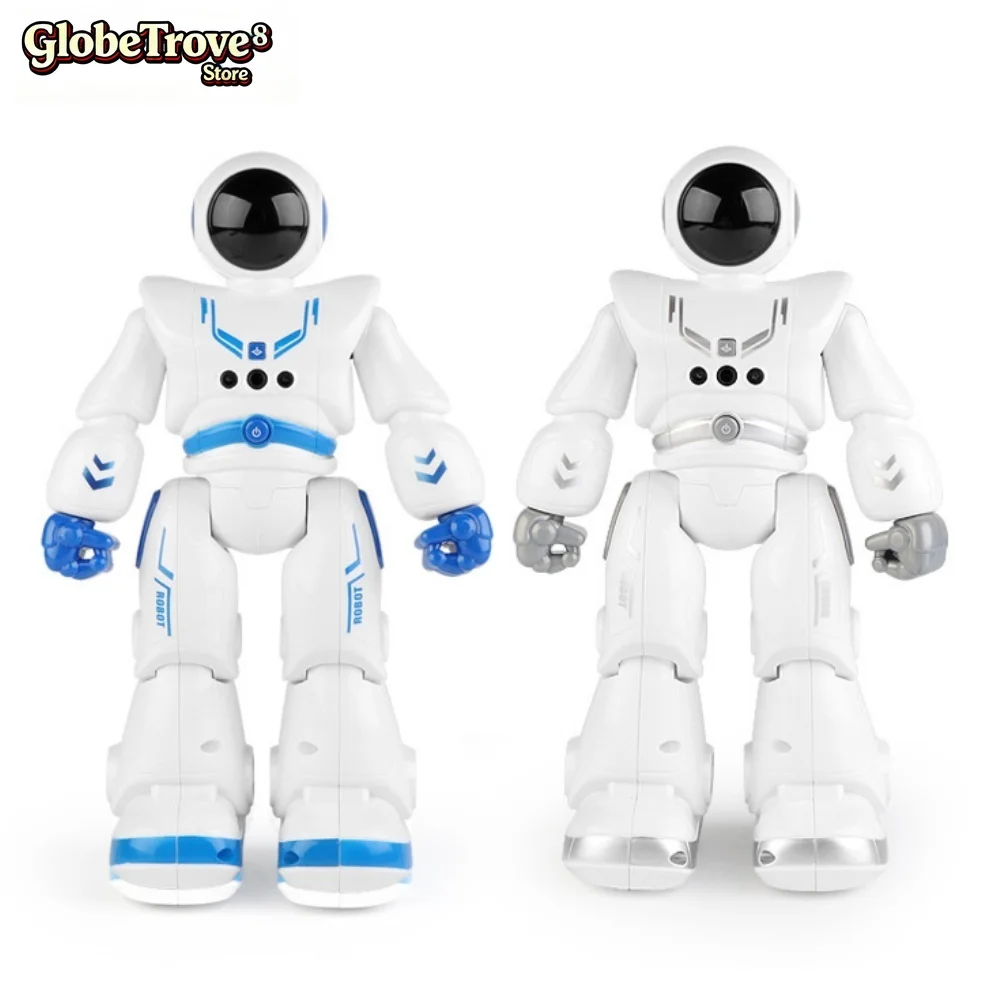 GlobeTrove Intelligent App Control Space Robot Toy For Kids Early Education Touch Gesture Sensing Dancing Features OLED Display