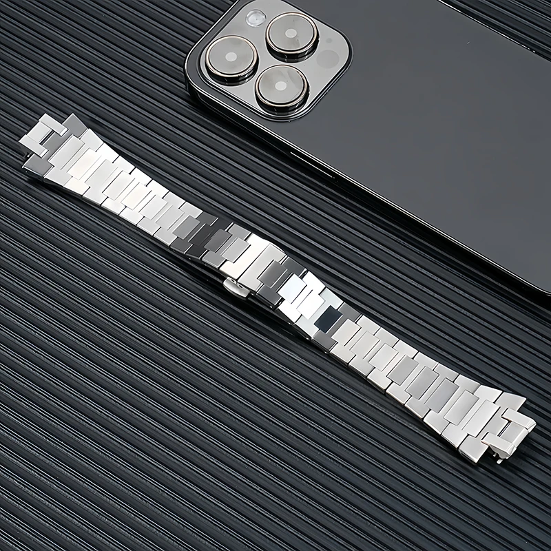 AI6038 AI1108 تعديل الصلبة الفولاذ المقاوم للصدأ سلسلة ساعات ل موريس لاكروا أيكون AI6008 AI6058 AI6007 سوار حزام الرجال