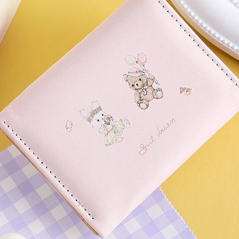 Women\'s Short Cute Small Wallet Coin Wallet Magnetic Buckle Zero Wallet