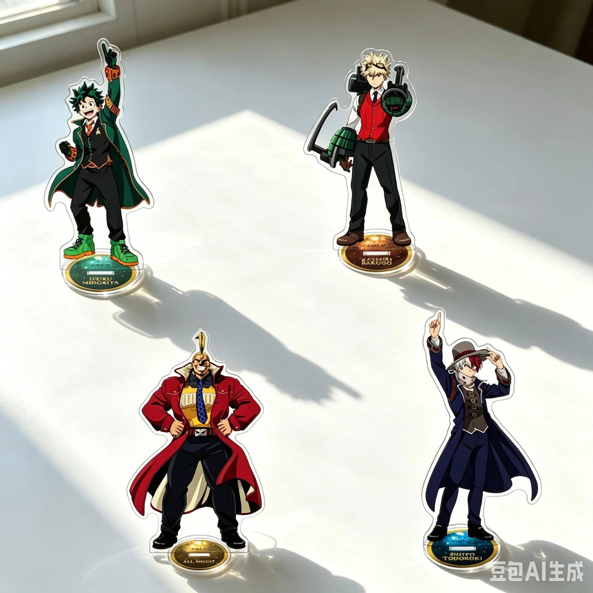 15cm Anime Acrylic Stand Model My Hero Academia Bookshelf Decoration Products High Definition Images As A Gift For Fans Keychain