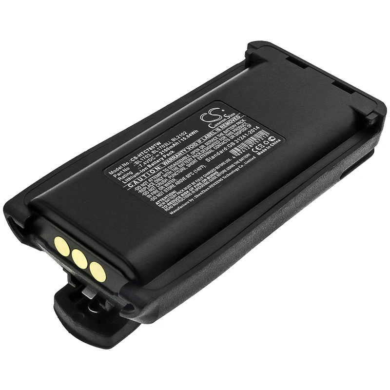 Two Way Radio 2100mAh Battery For TC 800M TC-700V TC-780U TC-780V Hytera TC-780. TC-780M Relm RPU7500 RPV7500