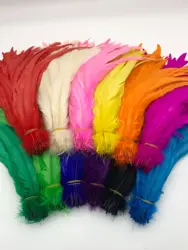 Wholesales 500PCS Rooster Tail Feathers 25-30CM 30-35CM 35-40CM 40-45CM For Colored Carnival Costume&Mask Party