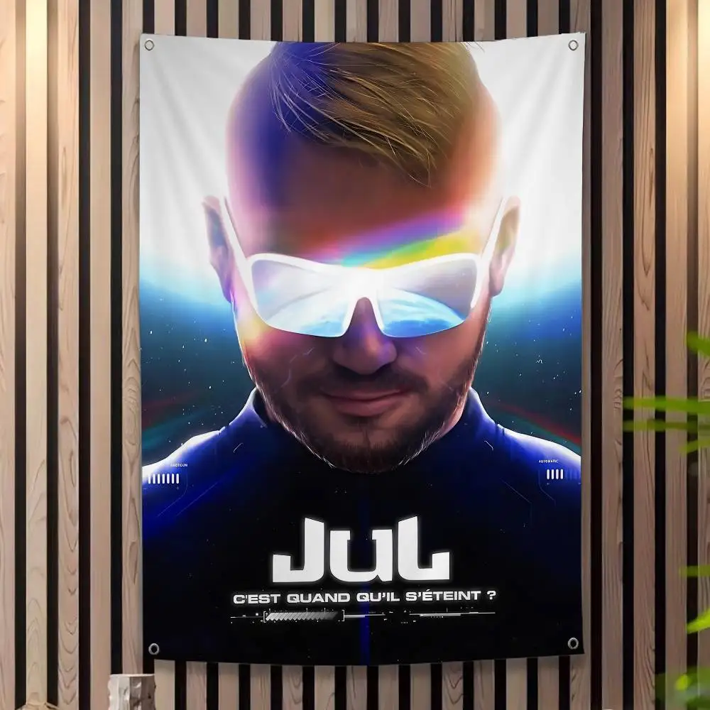 Popular Singer Rapper J-jul Printed Large Flag Art Science Fiction Room Home Decor Decor Banner