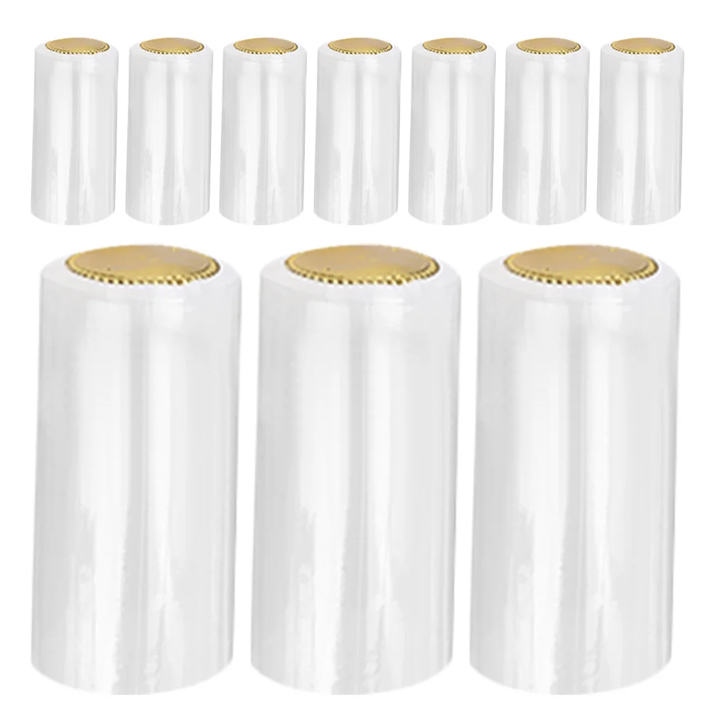 

200 Pcs Grape Bottle Cap Wine Toppers Sealers Plastic Reusable Shrink Wrap for Bottles