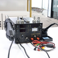 SAIKE 909D 700W SMD Rework Soldering Station 3 In 1 Heat Gun Desoldering DC Power Supply For mobile phone PCB Repair 110V/220V