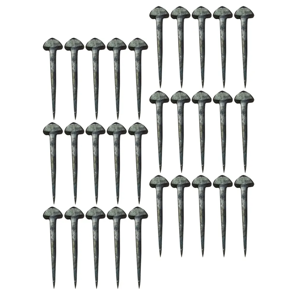 50 قطعة من أظافر حدوة الحصان الحديدية قوة الشد العالية مثبتات الحصان العملية سهلة الحمل مخزن حدوة الحصان مثبتات الحصان