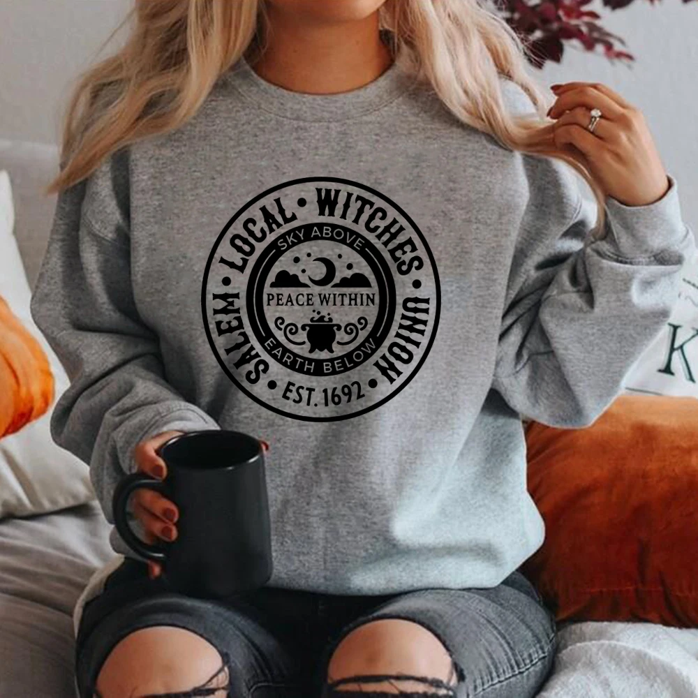 Local Witches Sweatshirt Salem Local Witches Union Sweatshirts Unisex Hoodies Pullover Halloween Clothing Fall Sweatshirt Hoodie