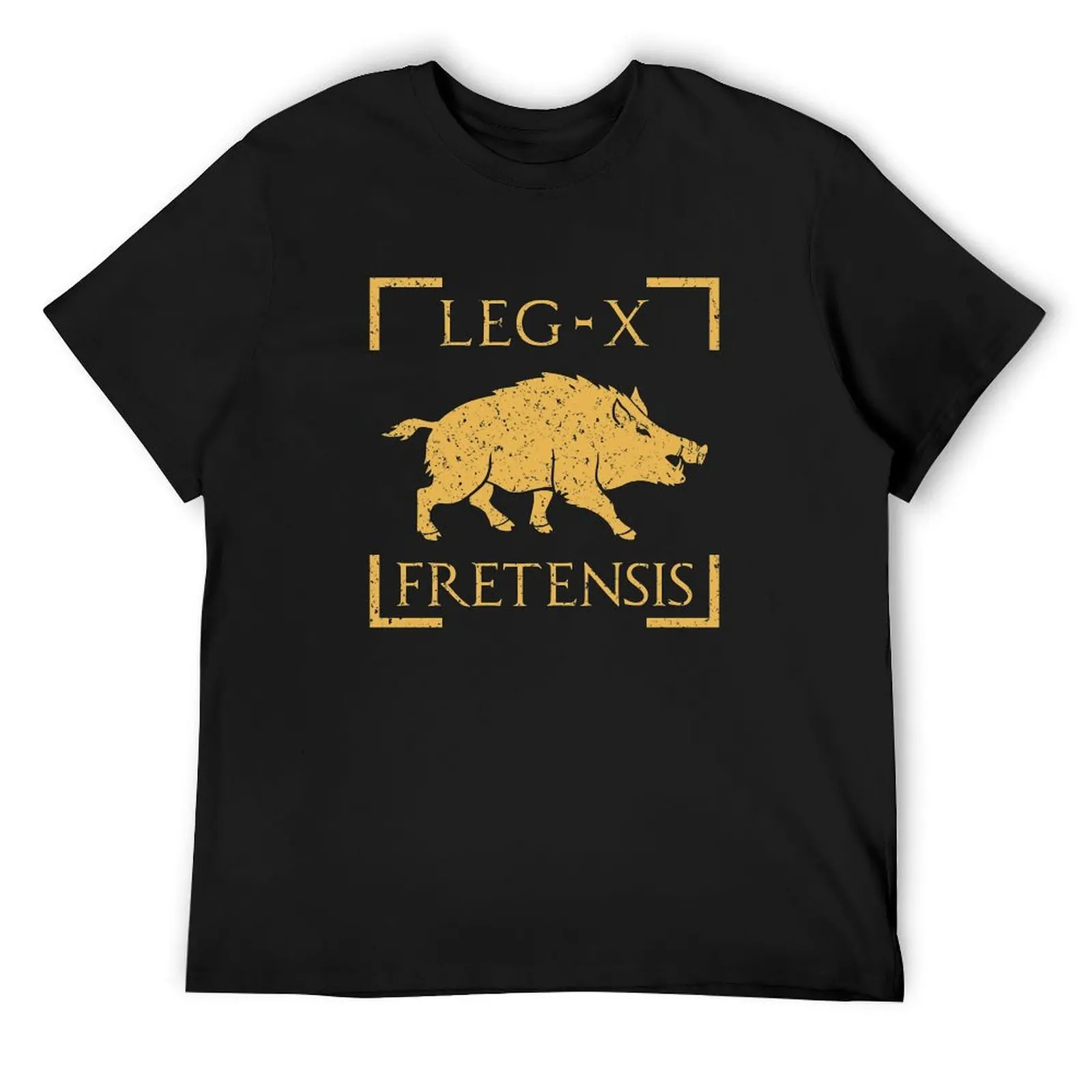 Camiseta Legio X Fretensis con emblema de jabalí de la Legión Romana, camisetas gráficas de baloncesto personalizadas, camisetas negras baratas para hombres