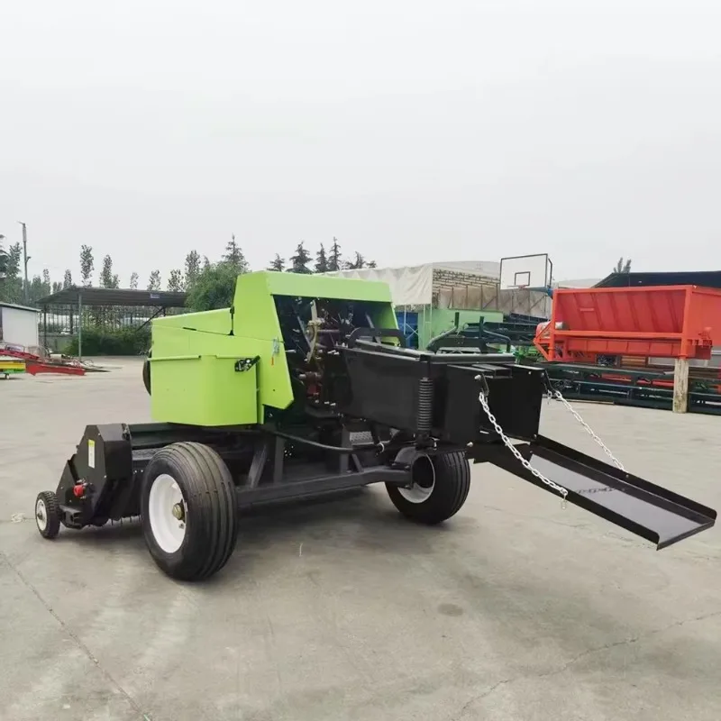Diesel Engine Baler Machine for Small Grazing Hay Baling and Wrapping Machine Mini Corn Silage Round Bale for Dairy Farm