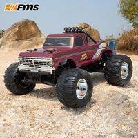 FMS 1/10 Ford F100 RTR RC Brushed Monster Truck Model 2.4G Remote Control 4WD PC Car Shell Toy for Adults And Children Toy Gift