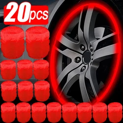 Luminous Tire Valve Caps Multi-color Fluorescent Night Glowing Decor Motorcycle Bike Wheel Nozzle Dustproof Tyre Valve Stem Cap
