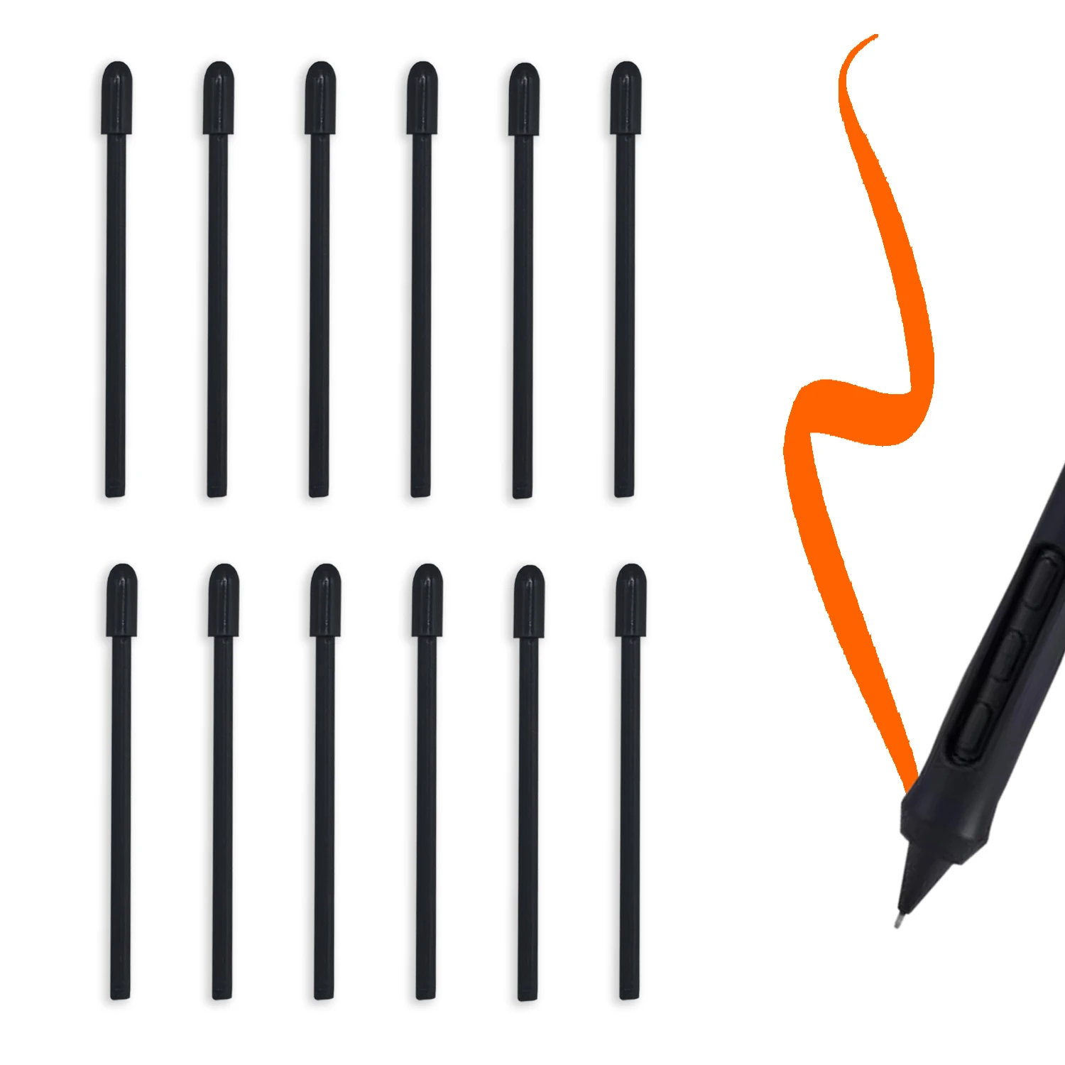 Pen Tip for Wacom Tablet PTK670/DTH135/PTK470/DTH172/PTK870/DTH227/DTH271 Pen Nibs Suitable for Wacm Tri-Generation Digital Pen