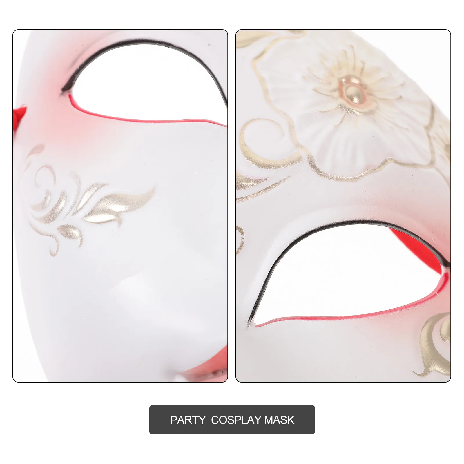 Unique Design Women Masquerade Mask Plastic Party Mask Cosplay Costume Accessory Halloween Festival Stage Performance Decor Gift