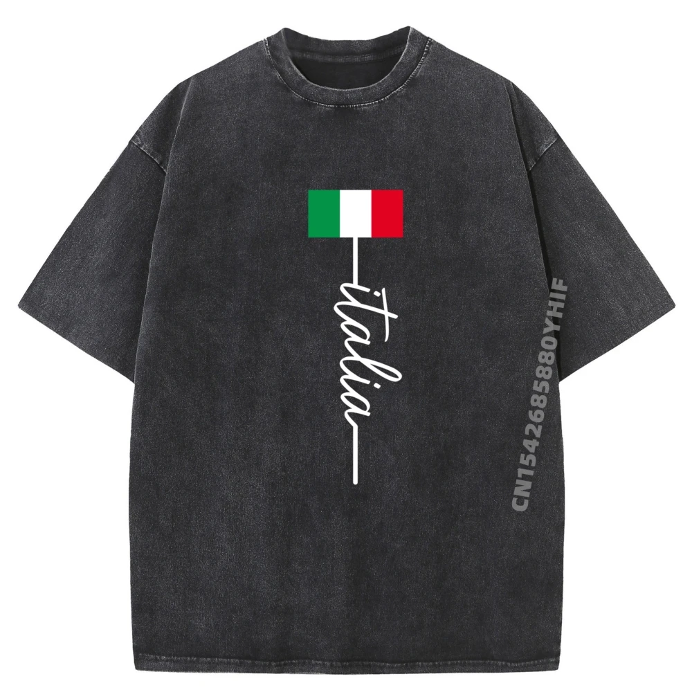

Mens Graphic Tops Italia Italian Flag Italy Pride Big And Tall T Shirts Men Oversized Washed Short Sleeve Tee