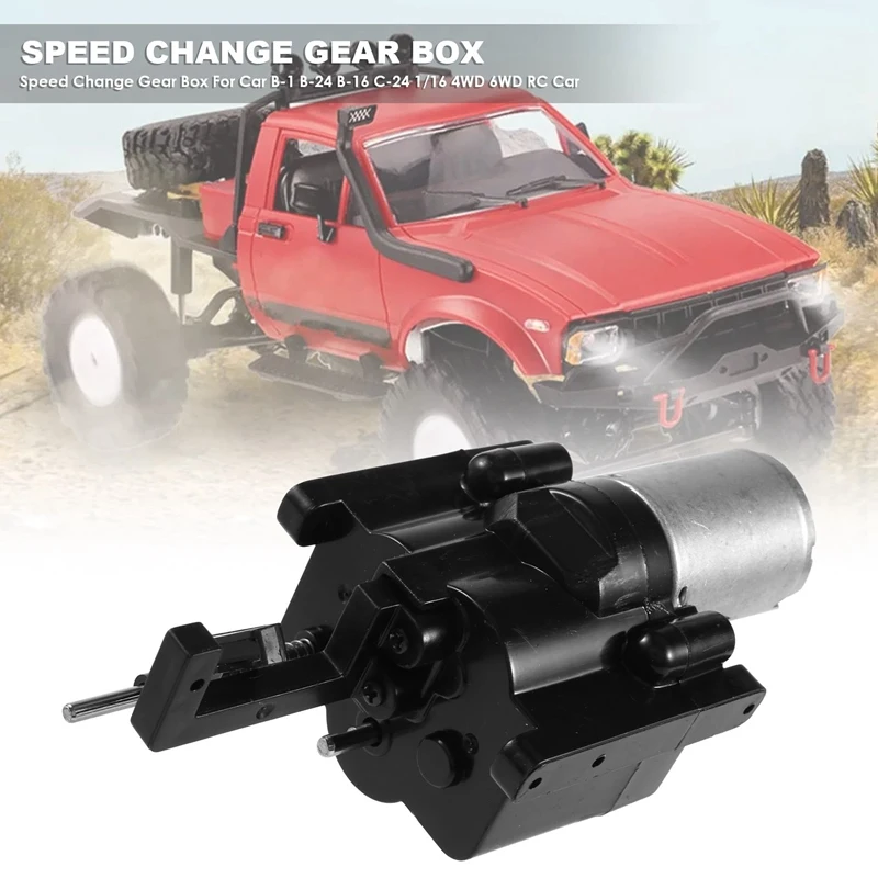 Speed Change Gear Box for WPL RC Car B-1 B-24 B-16 C-24 1/16 4WD 6WD RC Car Crawler 10Km/H-30Km/H Remote Control Parts & Accesso