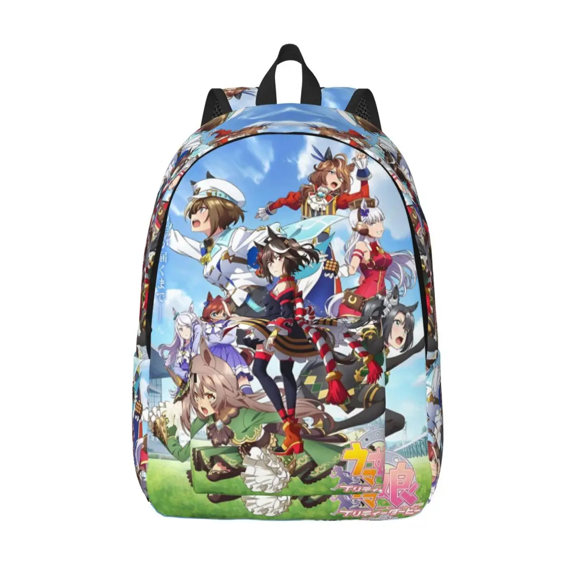 

Рюкзак Umamusume Pretty Derby для мужчин и женщин, повседневный школьный рюкзак для пешего туризма, путешествий, рюкзак в стиле аниме, холщовые сумки для колледжа, подарок