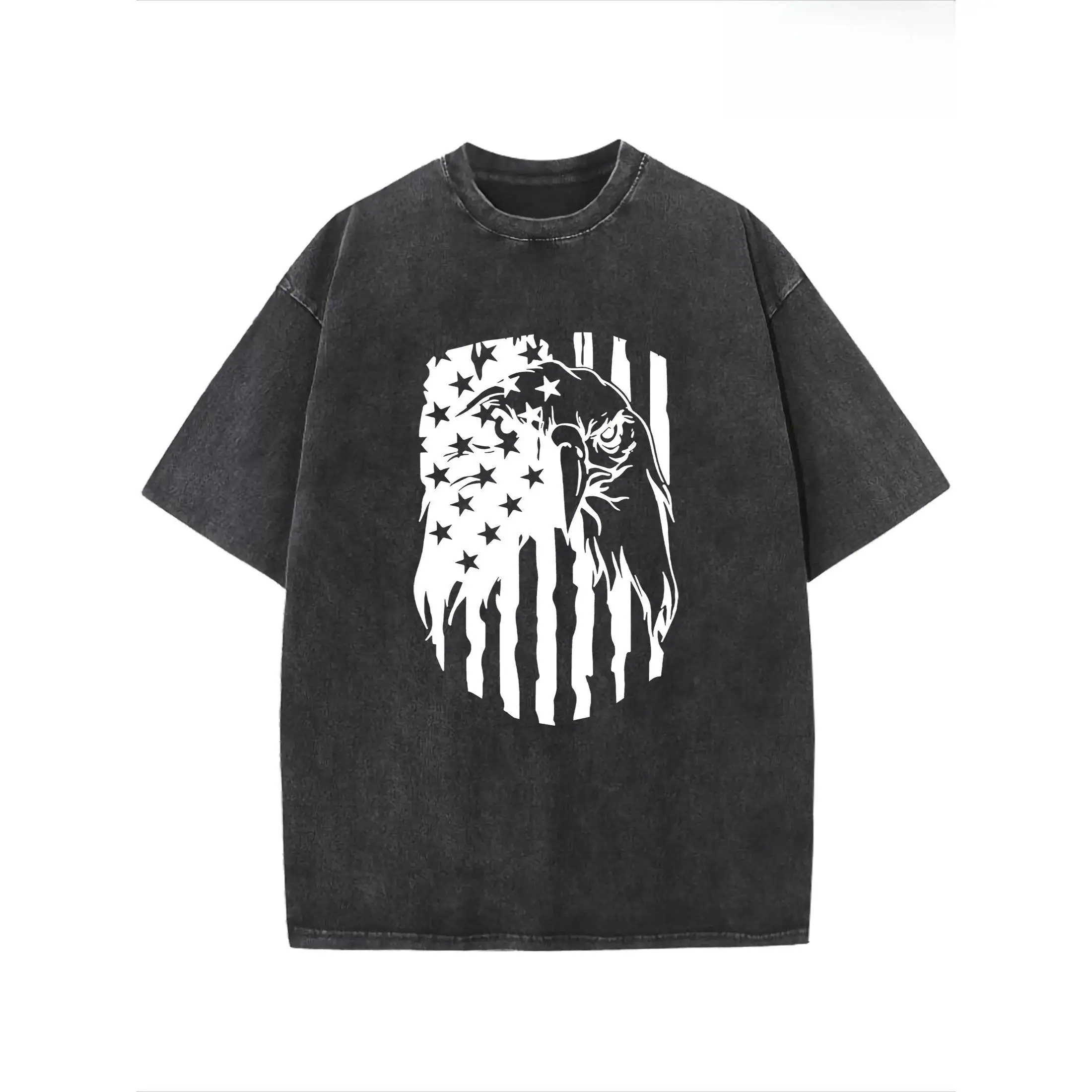 

American Eagle T-Shirt USA Flag Head Graphic Tee Unisex Patriotic Freedom Apparel Vintage Flag Day Gift