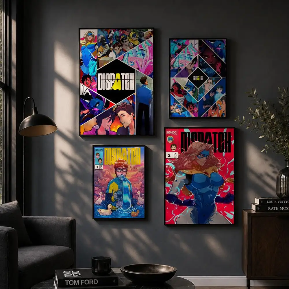 Video game D-Dispatch Poster HD Home Wall Stickers House hallway Living Room Bedroom Bar Office Decor Art Prints