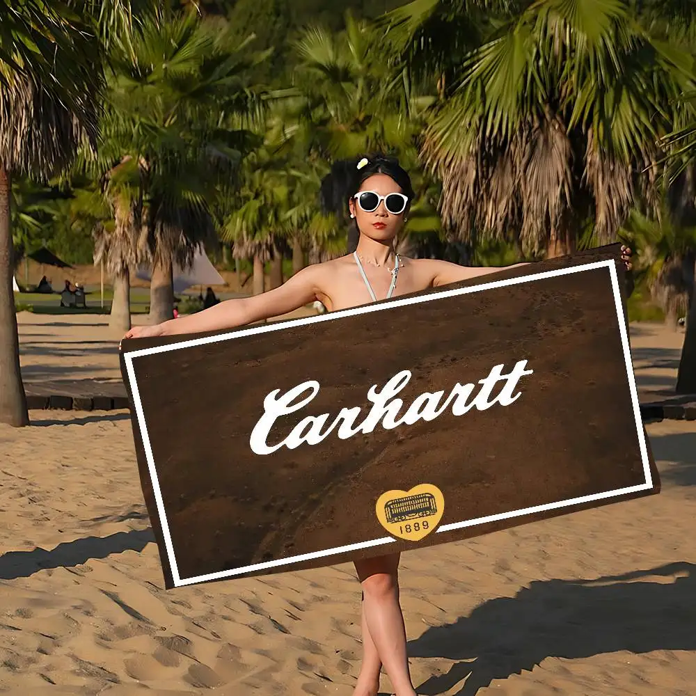 C-CarharttS Big Microfiber Beach Towels Quick Dry Towel Sand Beach Towels Pool Towel for Travel Swim Pool Yoga