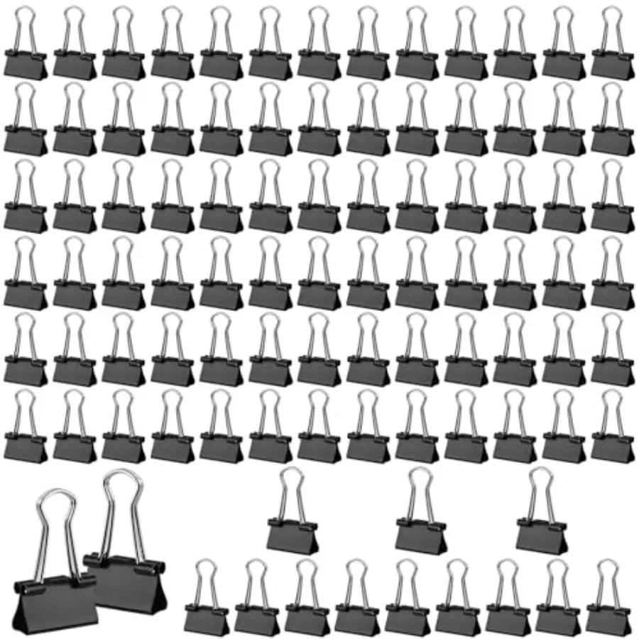 

180Pcs Binder Clips, Mini Binder Clips, 0.63 in/15mm Clips Office Supplies, Paper Clamps, Binder Paper Clips for Office Supplie