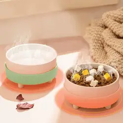 Cuenco de agua calentado para perros, alimentador de agua calentado de invierno para mascotas, cuenco calefactor recargable por USB de temperatura constante, accesorios para mascotas