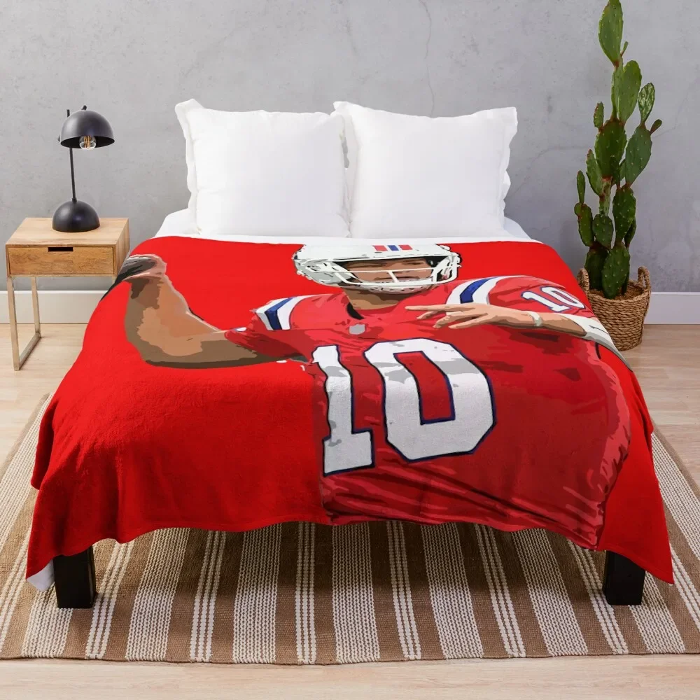 

Drake Maye Throw Blanket Versatile Cozy Throw Blanket for All Occasions