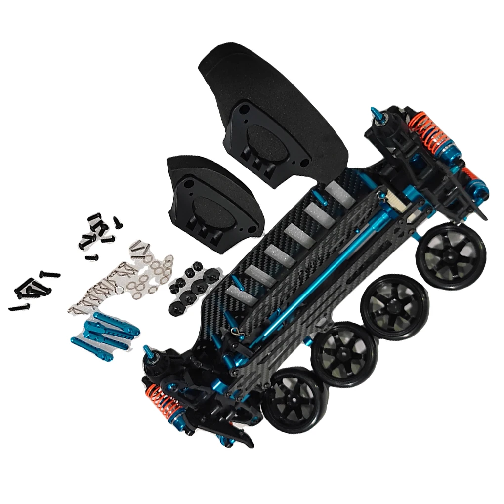 1/10 Car Frame RC Upgrade Part Aluminum Alloy Strong Chassis Frame For TT01 RC Car Part RC Car Accessories