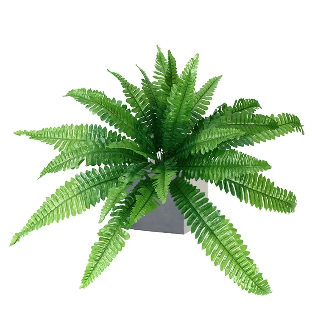 12/18/24 Leaves Artificial Persian Leaves Large Tropical Plants Silk Persian Leaves Real Touch Plastic Artificial Palm Tree