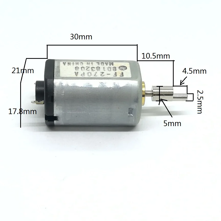 1PCS DC Motor FF-270 With Swing Arm 270 2.4-3.7VDC 8000RPM For Electric Toothbrush/Electric Hair Clipper/Electric Shaver