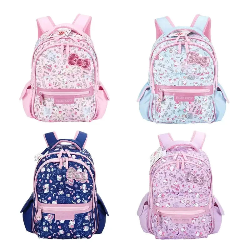 

Sanrioed Hello Kitty Anime Cute Large Capacity Children Backpack Schoolbags Student Cartoon Shoulder Bag Travel Gift for Friend