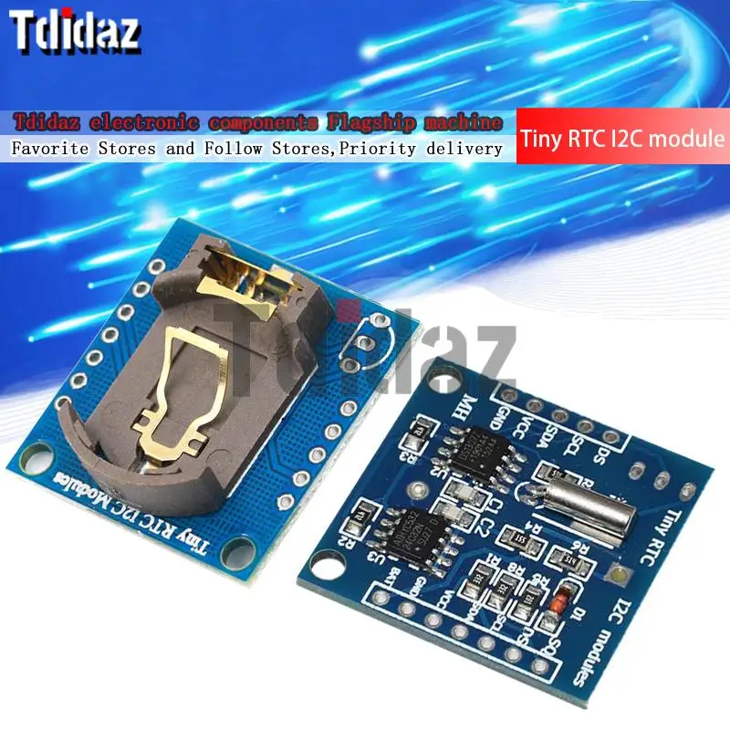 Tiny RTC I2C Module 24C32 Memory DS1307 Clock Module For Arduino Smart Car