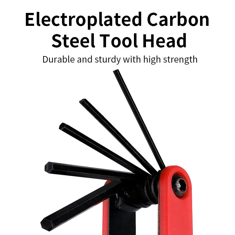 8 in 1 Mini Repair Tool Screwdriver 40CR Steel Portable Multifunction Foldable Hex Spoke Wrench Bike Repair Tool Set BikeTool
