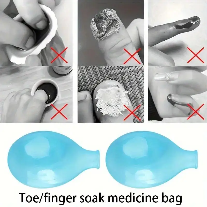 2pcs Soft Silicone Toe Sleeves Toe Protectors, Reduce Friction Prevents Nail Insertion For Wound Care And Cutaneous Infections