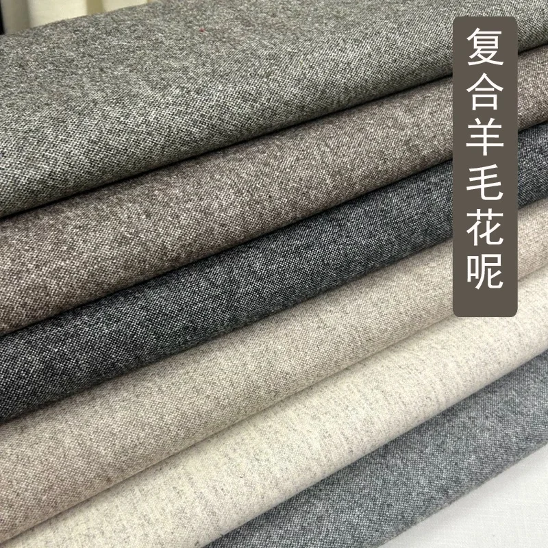 High Count 60% Worsted Wool Fabric For Suits Sewing Blazer Vest Pants Coat DIY High End Cloth Material 100X150cm
