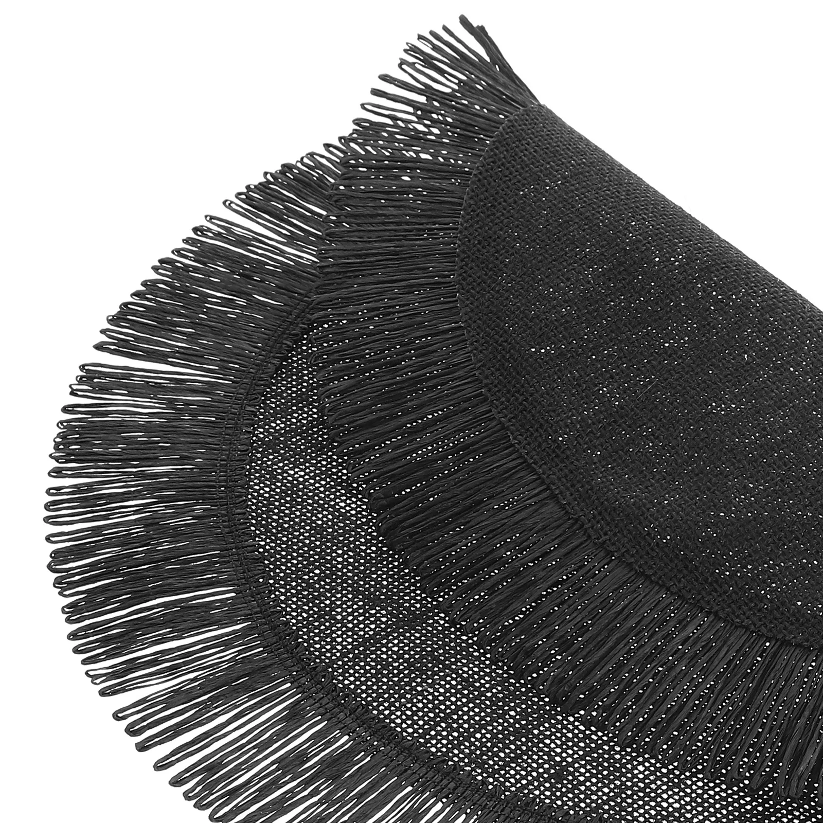 

2Pcs Round Woven Placemat Set Heat Resistant Teapot Mat Home Cafe Restaurant Table Protection Ornament Cutlery Mat